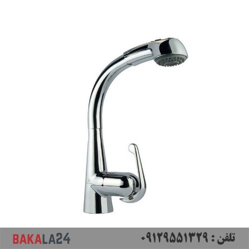 شیر ظرفشویی شلنگدار قهرمان مدل زدرا