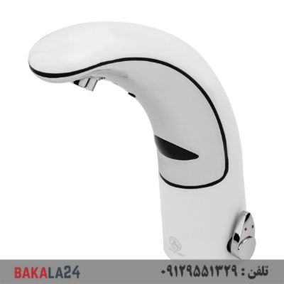 شیر روشویی قهرمان مدل چشمی سفید کروم