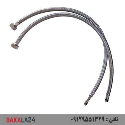 شلنگ 50 سانت استیل جفت 1/2