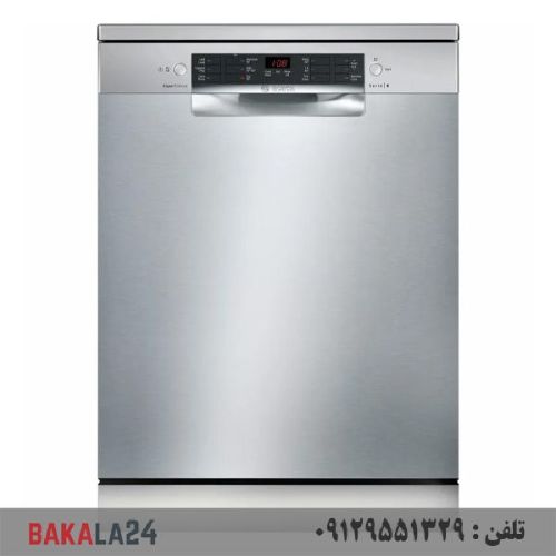 ماشین ظرفشویی سری 4 بوش ترکیه SMS46NI01B نقره ای 3 طبقه