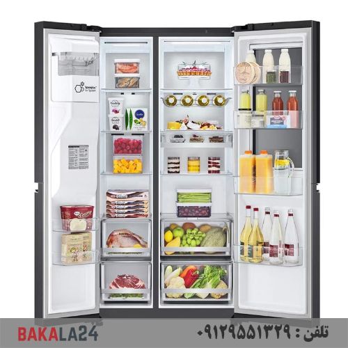 یخچال فریز ساید باید ساید ال جی X287 دودی GCX-287TNB