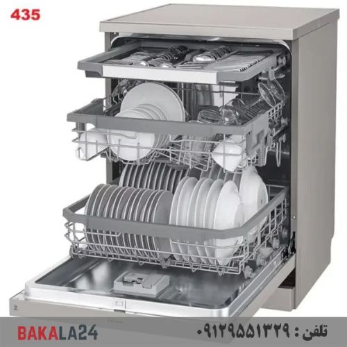 ظرفشویی ال جی 435 نقره ایی مدل DFC435FP تولید 2025