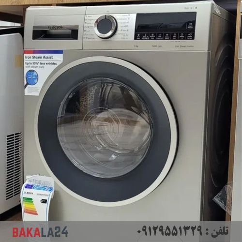لباسشویی بوش 2440 نقره ایی ساخت ترکیه 9 کیلو مدل WGA2440XME