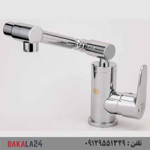شیر روشویی متحرک بازوئی قهرمان (کروم)