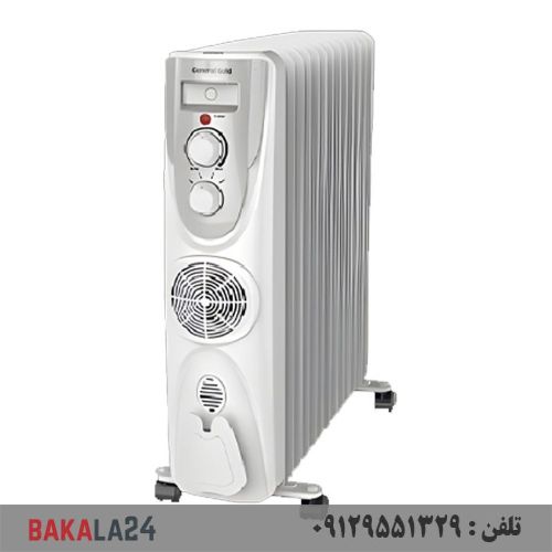 شوفاژ برقی جنرال گلد 13 پره (فن دار) مدل GGOH-13FW-B