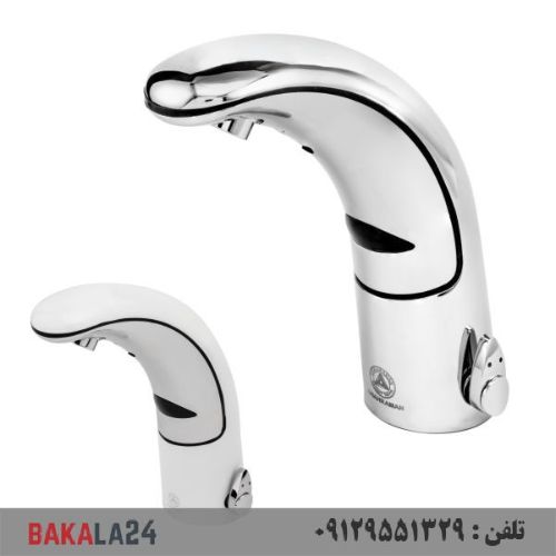 شیر روشویی قهرمان مدل چشمی سفید کروم