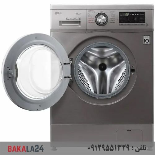 ماشین لباسشویی بخارشور دار 8 کیلو ال جی G6 مدل FH4G6TDY6