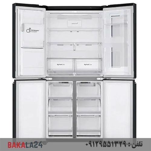 یخچال فریزر ساید اینستاویو 5 درب 30 فوت دودی ال جی مدل X29