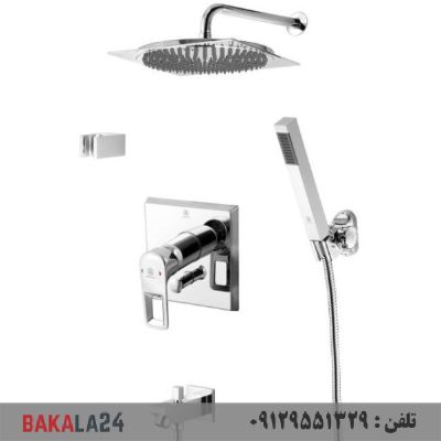 شیر حمام توکار قهرمان مدل رویال کامل