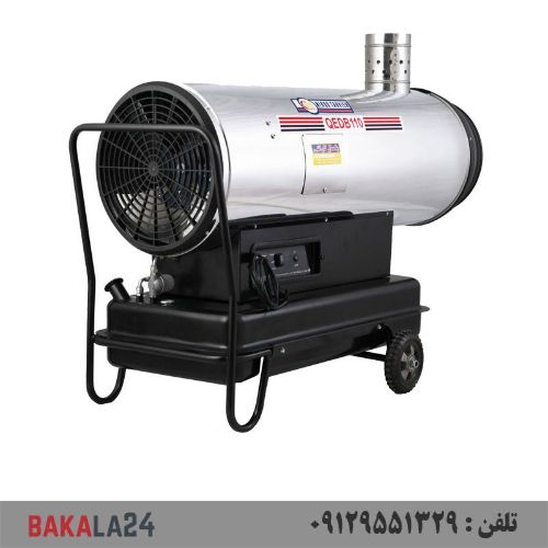 جت‌هیتر دوگانه سوز ‌دودکش‌دار نیرو تهویه البرز مدل QEDB-110