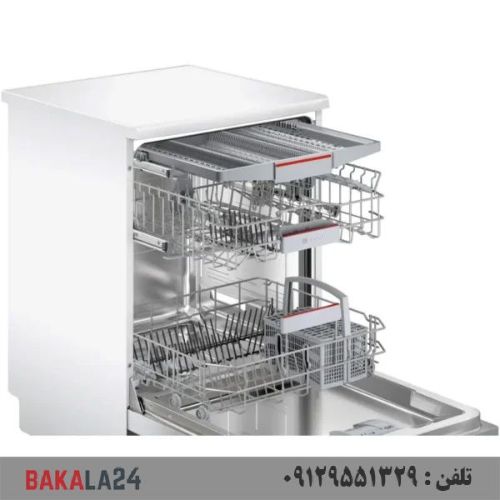 ظرفشویی بوش SMS46NW01B سفید مونتاژ ترکیه 14 نفره