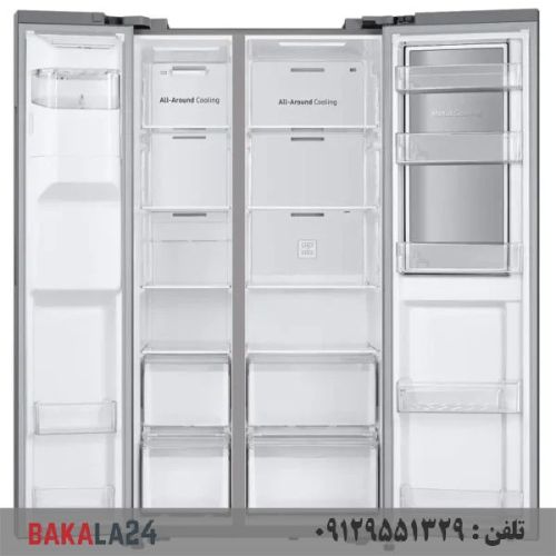 یخچال فریزر 3 درب دور این دور 30 فوت سیلور سامسونگ مدل RH65