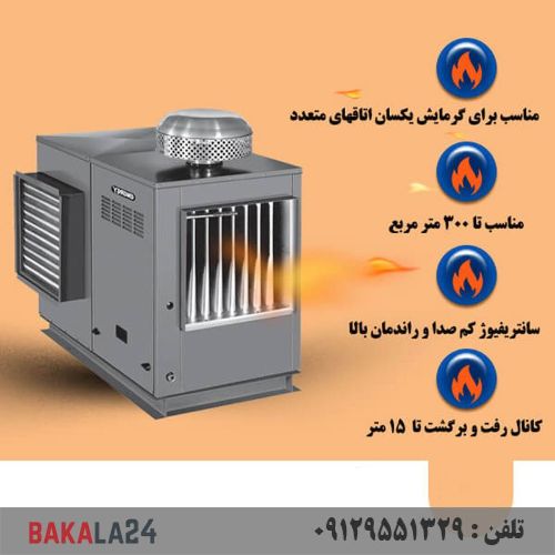 هیتر گازی کانال خور انرژی مدل 660