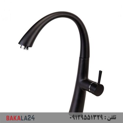 شیر ظرفشویی قهرمان مدل موج (مشکی)