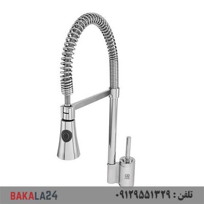 شیر ظرفشویی شلنگدار قهرمان مدل زمرد