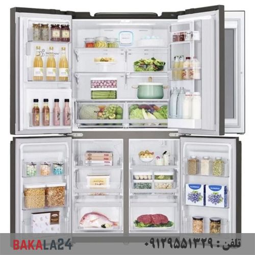 یخچال فریزر ساید بای ساید 34 فوت 5 درب کره ال جی مدل X39