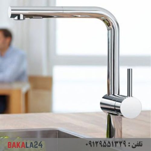 شیر ظرفشویی شلنگدار قهرمان مدل تتراس