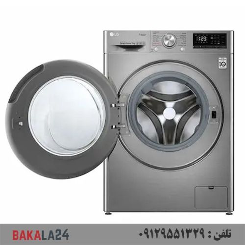 ماشین لباسشویی 9 کیلو بخارشور دار ال جی V5 مدل F4V5VYP2T